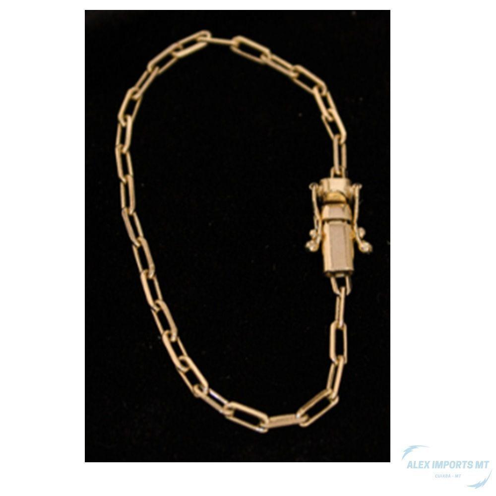 Pulseira Carti Fecho Lateral Duplo 4mm Moeda Antiga. - 2