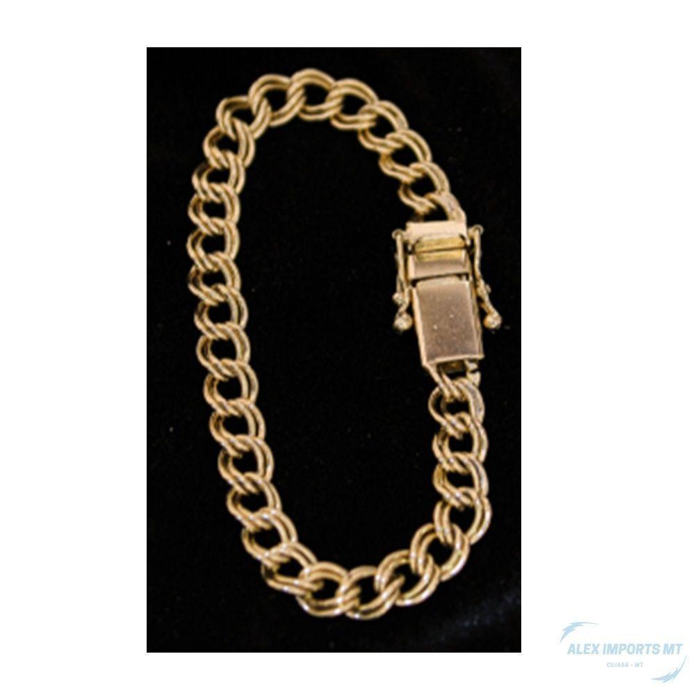 Pulseira Grumet Italiano Duplo 8mm Moeda Antiga - 2