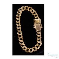 Pulseira Grumet Italiano Duplo 8mm Moeda Antiga - 2