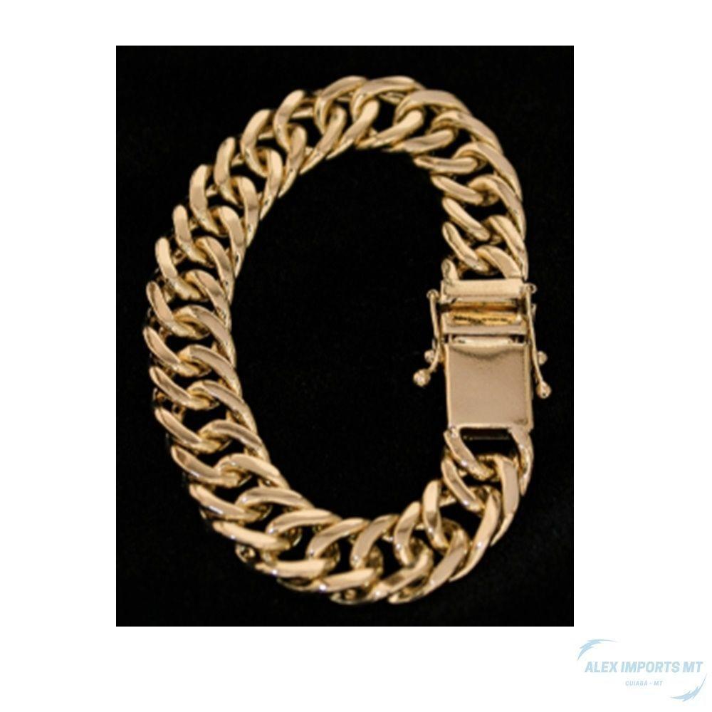 Pulseira Grumet Duplo Fecho Lateral 13mm Moeda Antiga. - 2