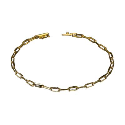 Pulseira Tijolinho De Quina De Mueda Antega 3mm.