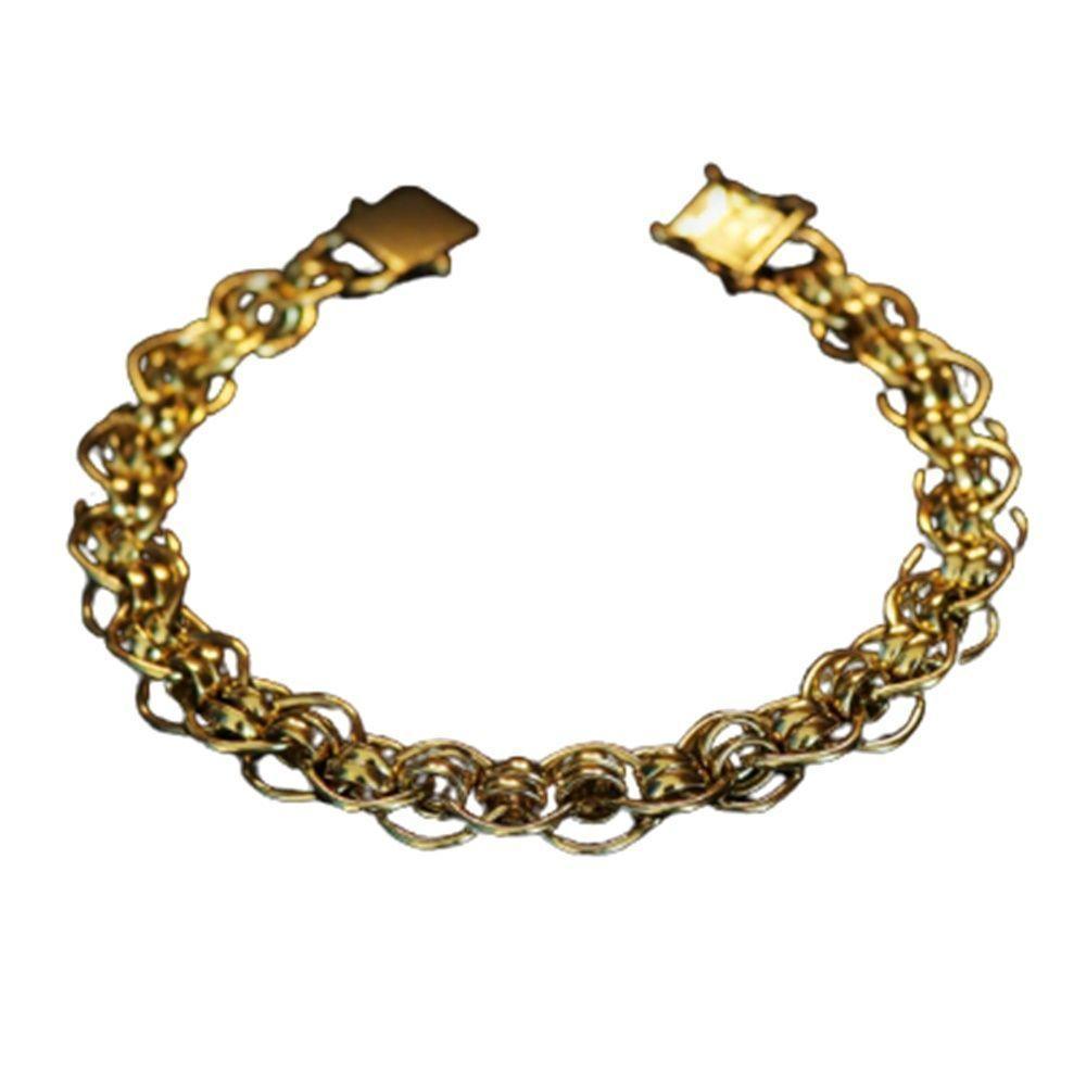 Pulseira Imperador 10mm Elo Redondo Moeda Antiga - 1