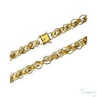 Pulseira Imperador 10mm Elo Redondo Moeda Antiga - 3