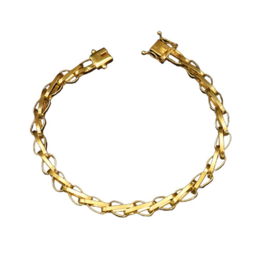 Pulseira 8mm Tijolinho Balao Moeda Antiga Estilosa - 1