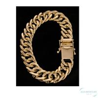 Pulseira De Maloka Pussera Moeda Antiga Duplo Fecho 13mm - 2