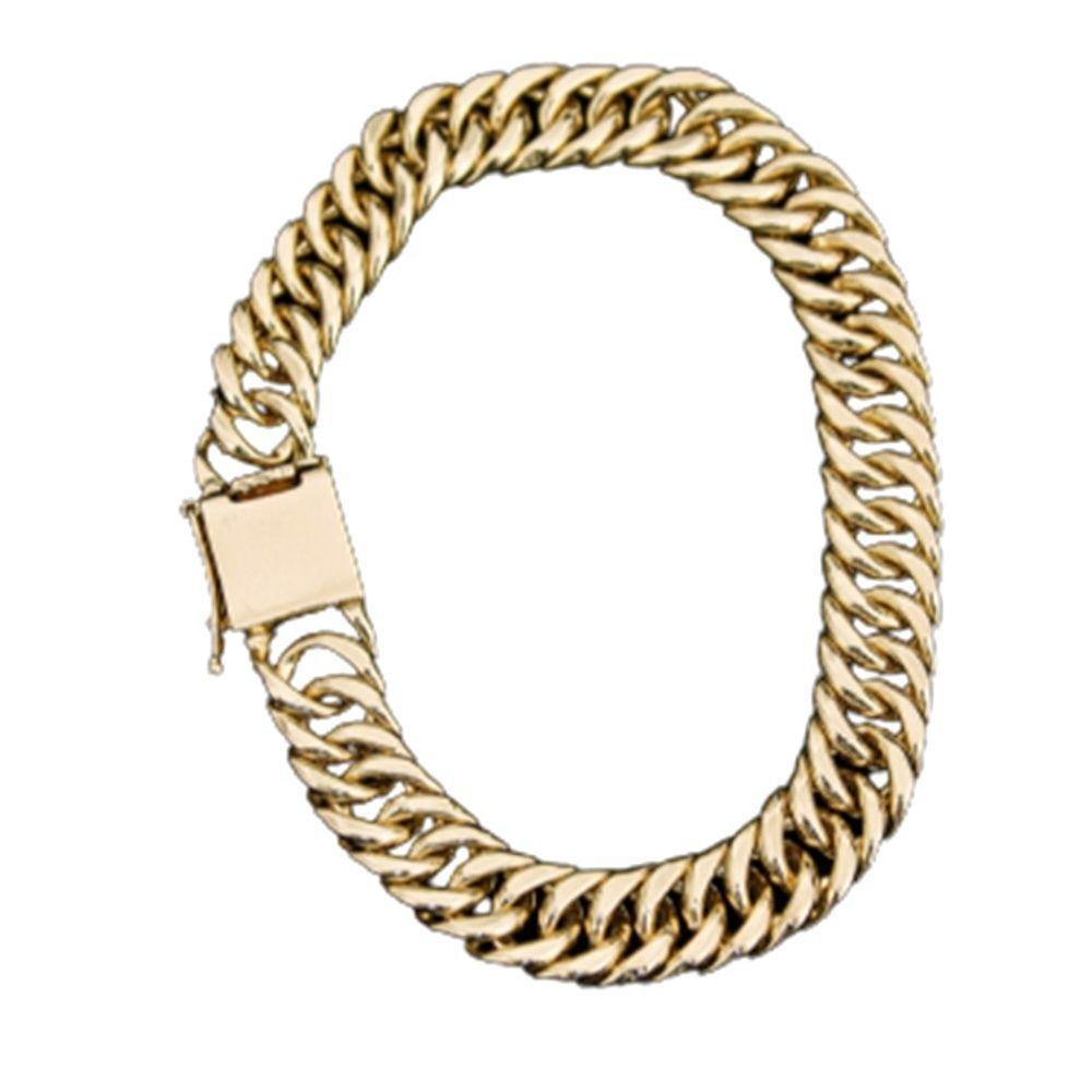 Pulseira Grumet Ocada Fecho Trava Duplo 11mm Moeda Antiga. - 1