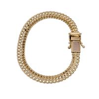 Pulseira Grumet Lacraia Fecho Lateral Duplo 7mm Moeda Antiga. - 1