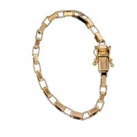 Pulseira Tijolinho Fecho Lateral Moeda Antiga Nao Descasca - 1