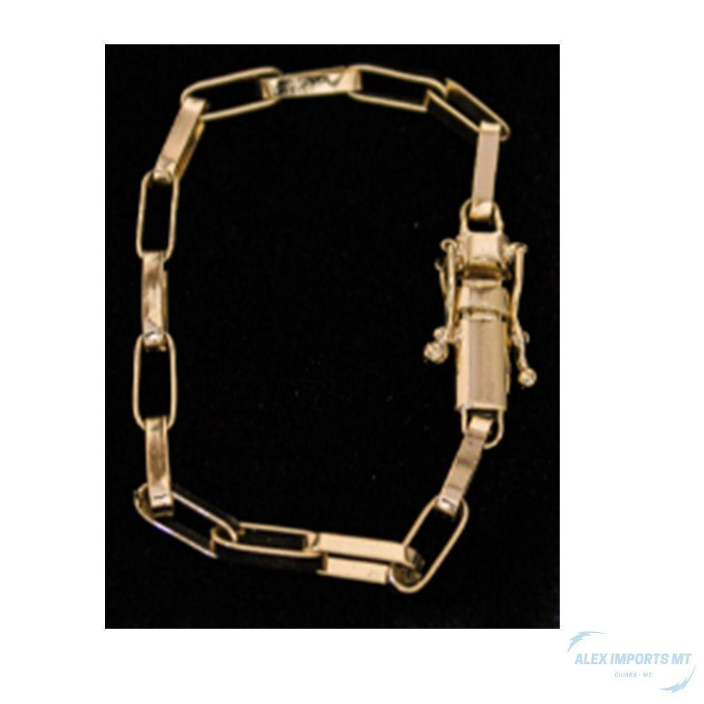 Pulseira Tijolinho Fecho Duplo 4mm Moeda Antiga - 2