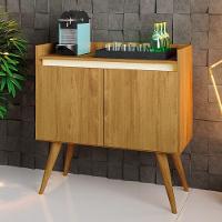 Aparador Gold 2 Portas Com Pés De Madeira Mel/perola - 1