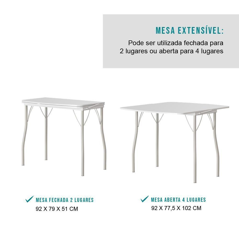 Conjunto Sala De Jantar Tallim Com Mesa E 2 Cadeiras 2999 Carraro - 5