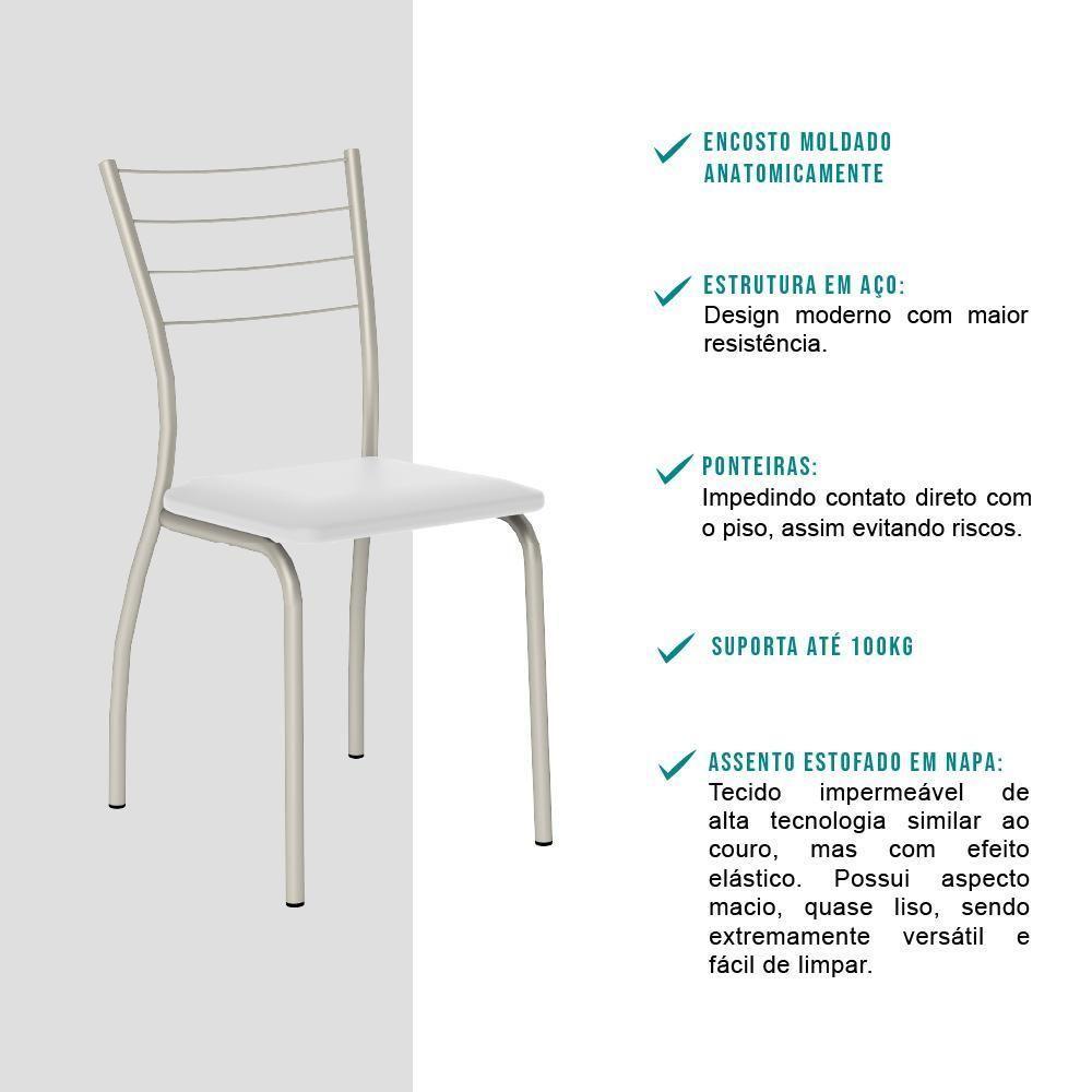 Conjunto Sala De Jantar Tallim Com Mesa E 2 Cadeiras 2999 Carraro - 6