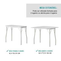 Conjunto Sala De Jantar Tallim Com Mesa E 2 Cadeiras 2999 Carraro - 5