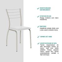 Conjunto Sala De Jantar Tallim Com Mesa E 2 Cadeiras 2999 Carraro - 6