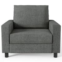 Poltrona Malta Linho Cinza Escuro - 11