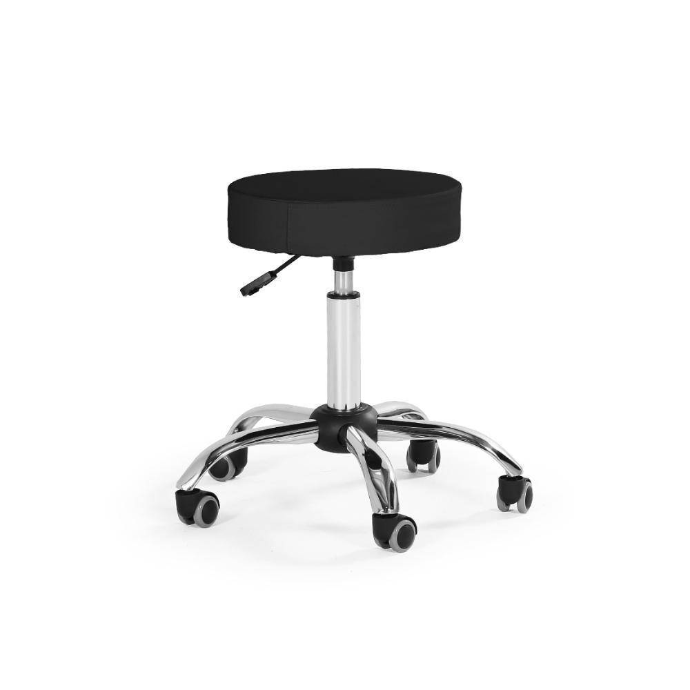 Banqueta Mocho Sem Encosto Com Regulagem De Altura - Preto - 4