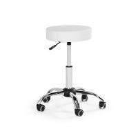 Banqueta Mocho Sem Encosto Com Regulagem De Altura - Branco - 1