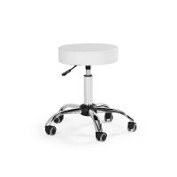 Banqueta Mocho Sem Encosto Com Regulagem De Altura - Branco - 2