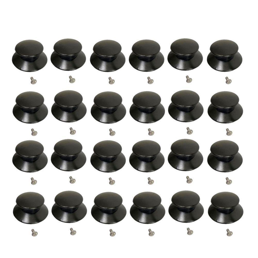 Kit 24 Pegador Puxador Panela Tampa Vidro E Ferro E Parafuso - 1