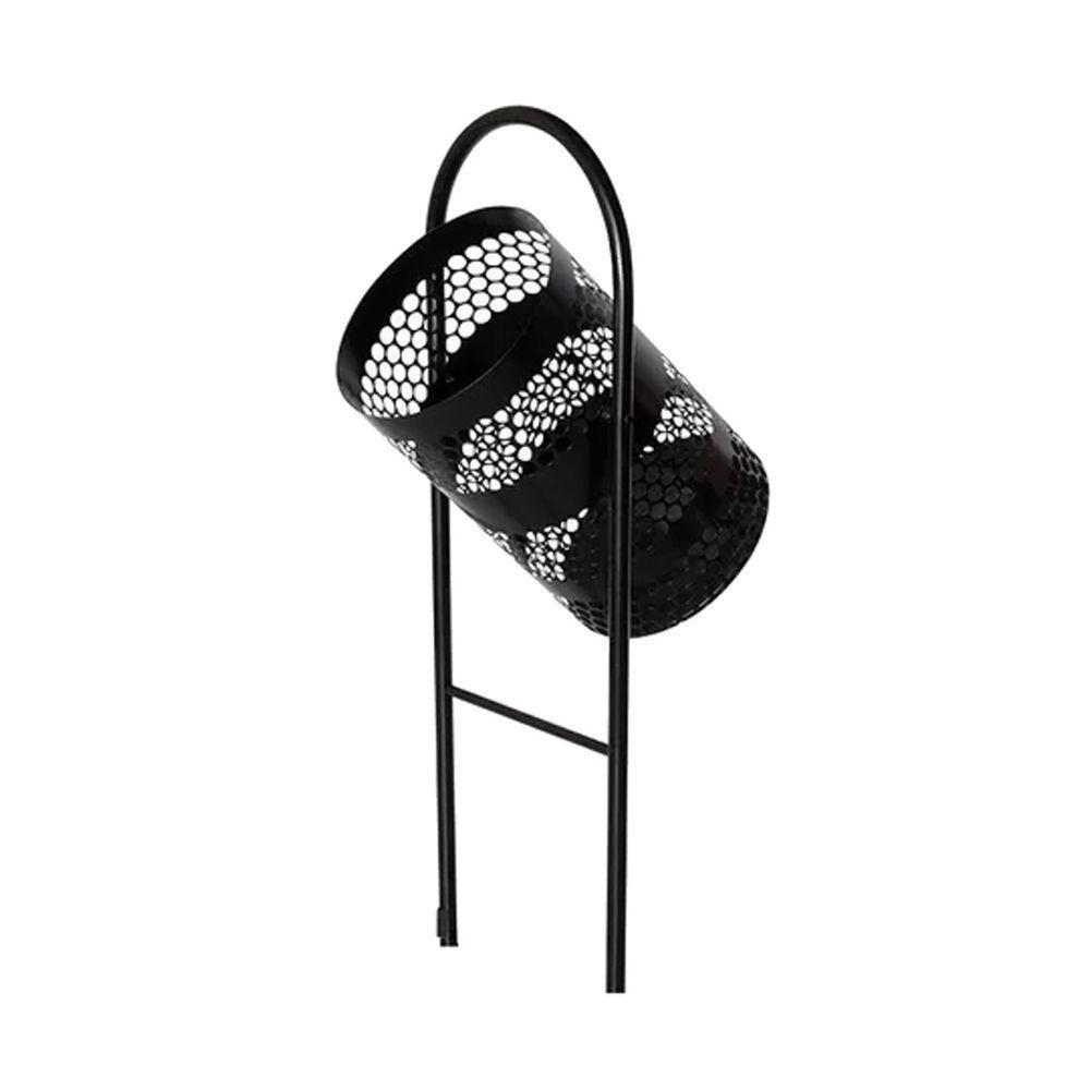 Kit 3 Lixeiras Para Pátios Parques Redonda Em Tela De Moeda - 4