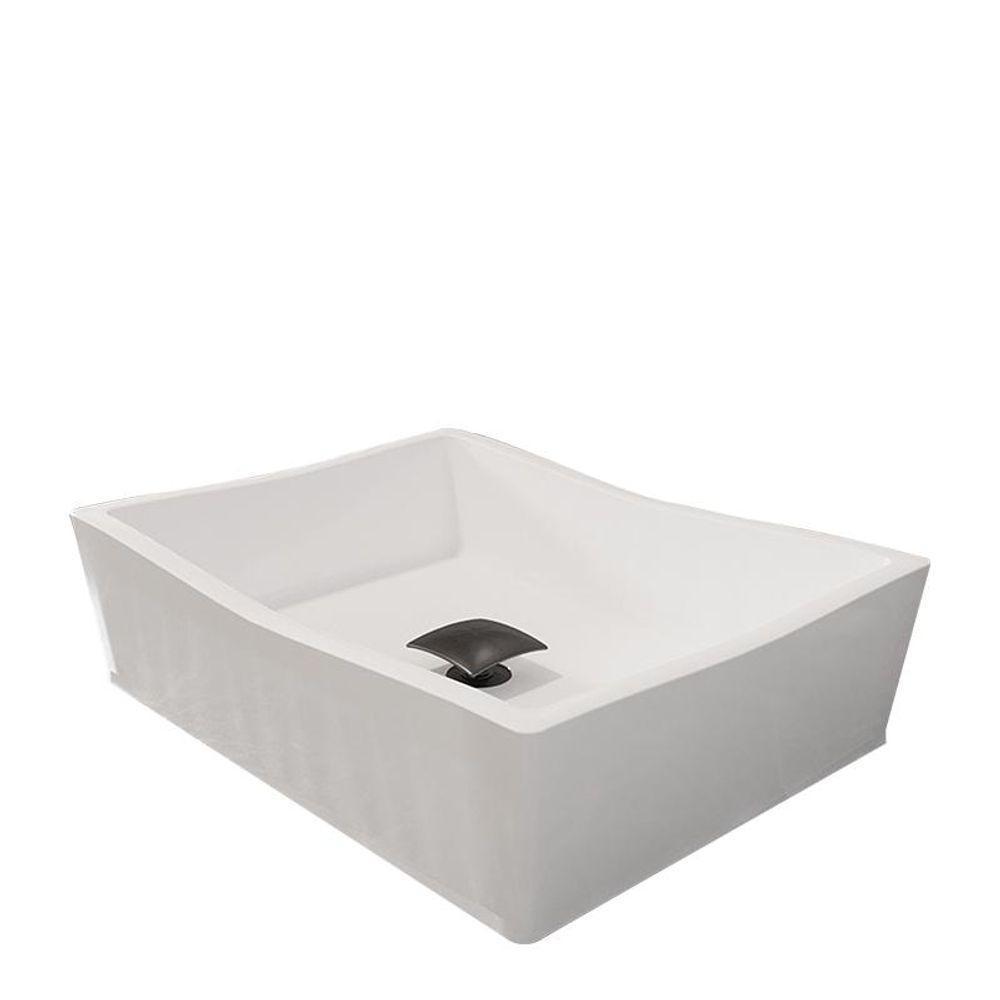 Conjunto Cuba De Apoio Com Valvula Inox Black Branco Branco - 4