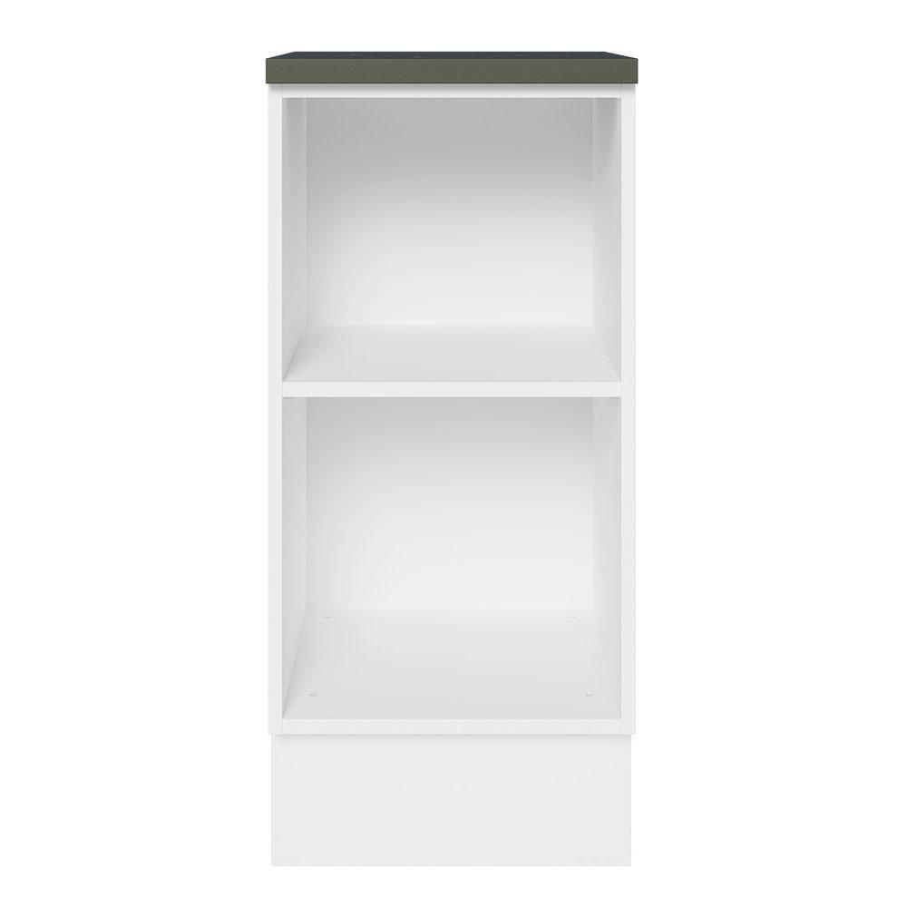 Balcão 100% Mdf 35 Cm 1 Porta Branco Preto Acordes Madesa Branco/preto - 7