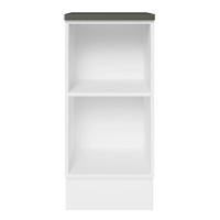 Balcão 100% Mdf 35 Cm 1 Porta Branco Preto Acordes Madesa Branco/preto - 7