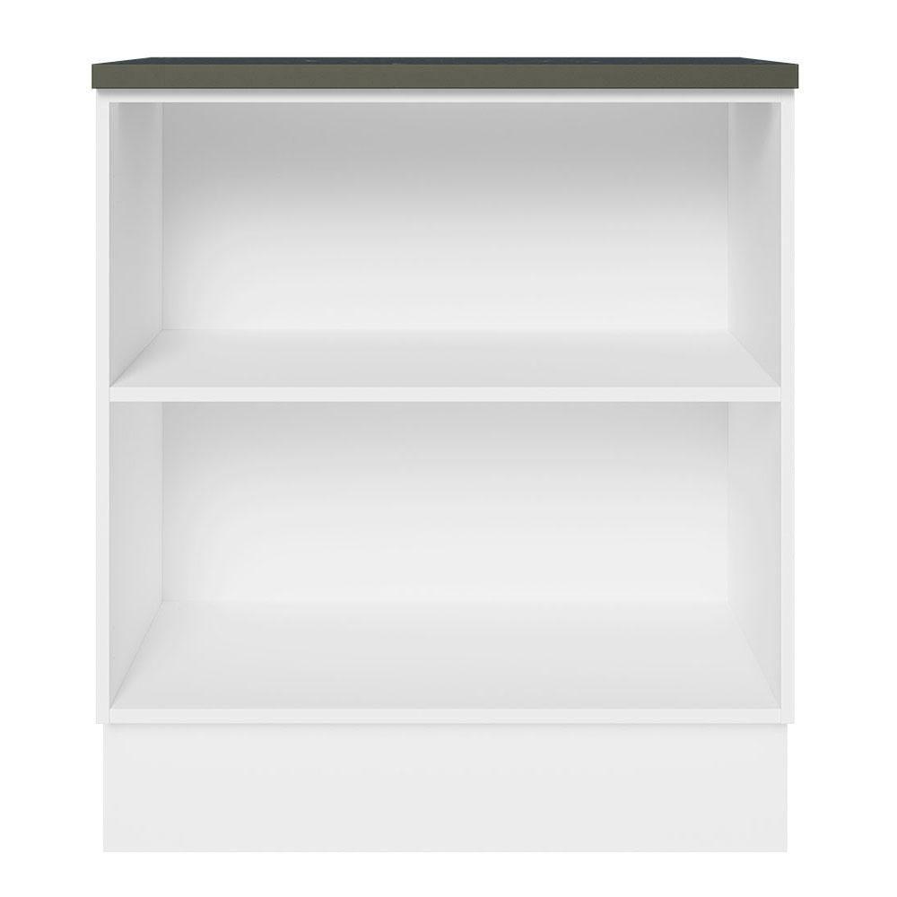 Balcão 100% Mdf 70 Cm 2 Portas Branco/rustic Acordes Madesa Branco/rustic - 5