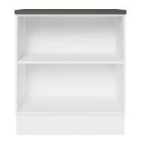 Balcão 100% Mdf 70 Cm 2 Portas Branco/rustic Acordes Madesa Branco/rustic - 5