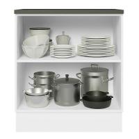 Balcão 100% Mdf 70 Cm 2 Portas Branco/rustic Acordes Madesa Branco/rustic - 10