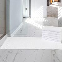 Kit 5 Toalhas De Piso Branca Hotel Macia Felpuda - Prata - Branco - 2