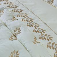 Jogo Cama Lençol Garland King Bordado 100% Algodão Acetinado 400 Fios 4 Peças - Palha E Fendi - 2