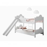 Beliche Infantil Marina Branco Com 2 Luminárias, Escorregador E Colchão - 6