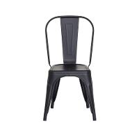 Cadeira Tolix Iron Preto Fosco Aço Industrial Bar - 5