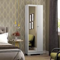 Armário Utilitário Sapateira 2 Portas Espelho Branco - 1