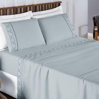 Jogo Cama Lençol Santoro King Micropercal 300 Fios 4 Peças - Cinza - 4