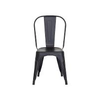 Kiti 6 Cadeiras Tolix Iron Preto Fosco Aço Industrial Bar - 6