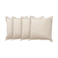Kit 4 Almofadas Decorativas Bali Linho Estampado - Bege - 1