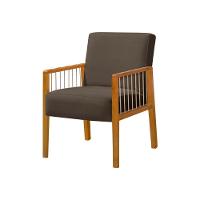 Kit 3 Poltronas Decorativa Base Em Madeira Maciça E Corda Náutica Copacabana Veludo Marrom - Marrom - 3