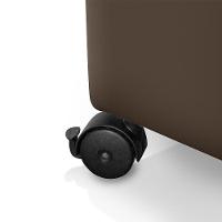 Recamier Baú Com Rodízios Cancun 1,50m Veludo Marrom - Marrom - 6