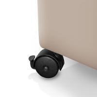 Recamier Baú Com Rodízios Cancun 1,30m Veludo Bege - Bege - 3