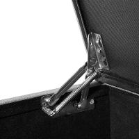 Recamier Baú Com Rodízios Cancun 1,83m Linho Cinza - Cinza - 3