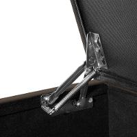 Recamier Baú Com Rodízios Cancun 1,30m Veludo Marrom - Marrom - 7