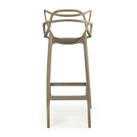 Kit 2 Banquetas Allegra Com Encosto Design Cozinha/bancada - Nude