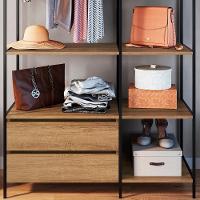 Closet Roupeiro Industrial 02 Gvt 180 Cm P1025 Mell Preto Pp Mell Preto - 2