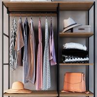 Closet Roupeiro Industrial 02 Gvt 180 Cm P1025 Mell Preto Pp Mell Preto