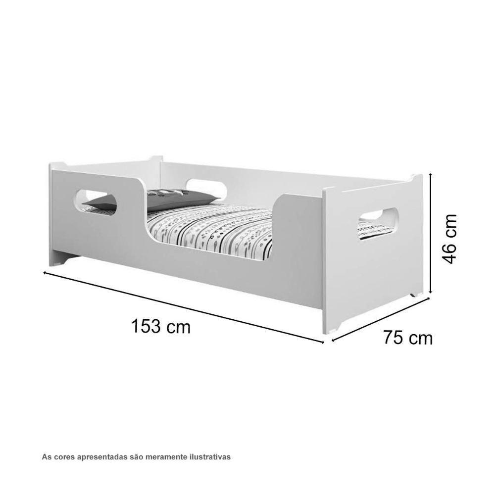 Cama Infantil Princesa Branca Com Colchão Gabrielli - 2
