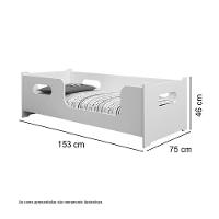 Cama Infantil Princesa Branca Com Colchão Gabrielli - 2