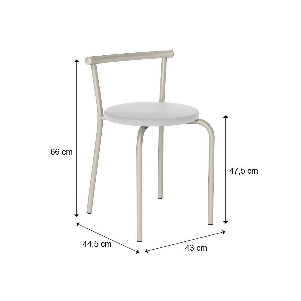 Conjunto Sala De Jantar Palermo Com Mesa E 2 Cadeiras 2999 Carraro - 8