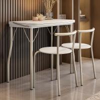 Conjunto Sala De Jantar Palermo Com Mesa E 2 Cadeiras 2999 Carraro - 1